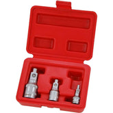 Neilsen 3pc Magnetic Socket Converter Reducer Adapter Set 1/4" 1/2" 3/8"